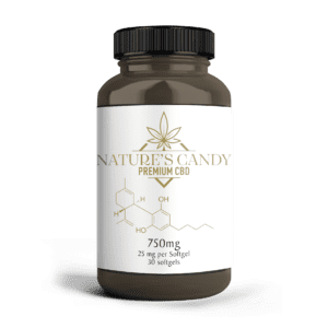 Nature's Candy cbd softgels are 0.0% THC free cbd and formulated in an easy-to-swallow softgel, packed with proprietary Nano-emulsion technology for faster absorption.