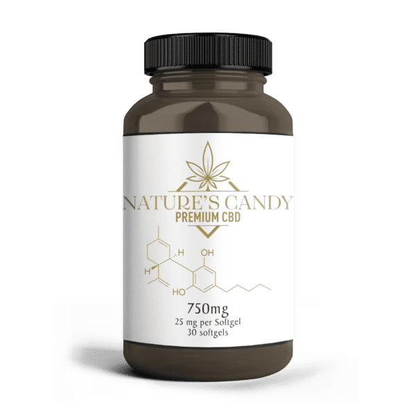 Nature's Candy cbd softgels are 0.0% THC free cbd and formulated in an easy-to-swallow softgel, packed with proprietary Nano-emulsion technology for faster absorption.
